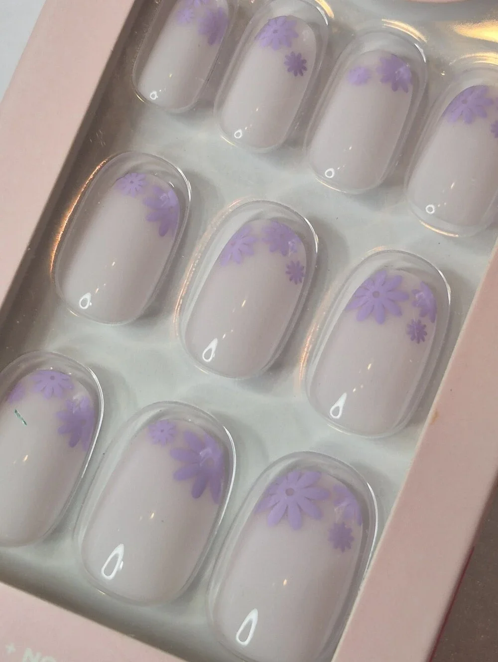3pk Olive & June Press-On Nails Floral Tip - Simple Squiggle & Organic Swirl
